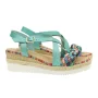 Sandals women's turquoise Presso (Spain) model 4803