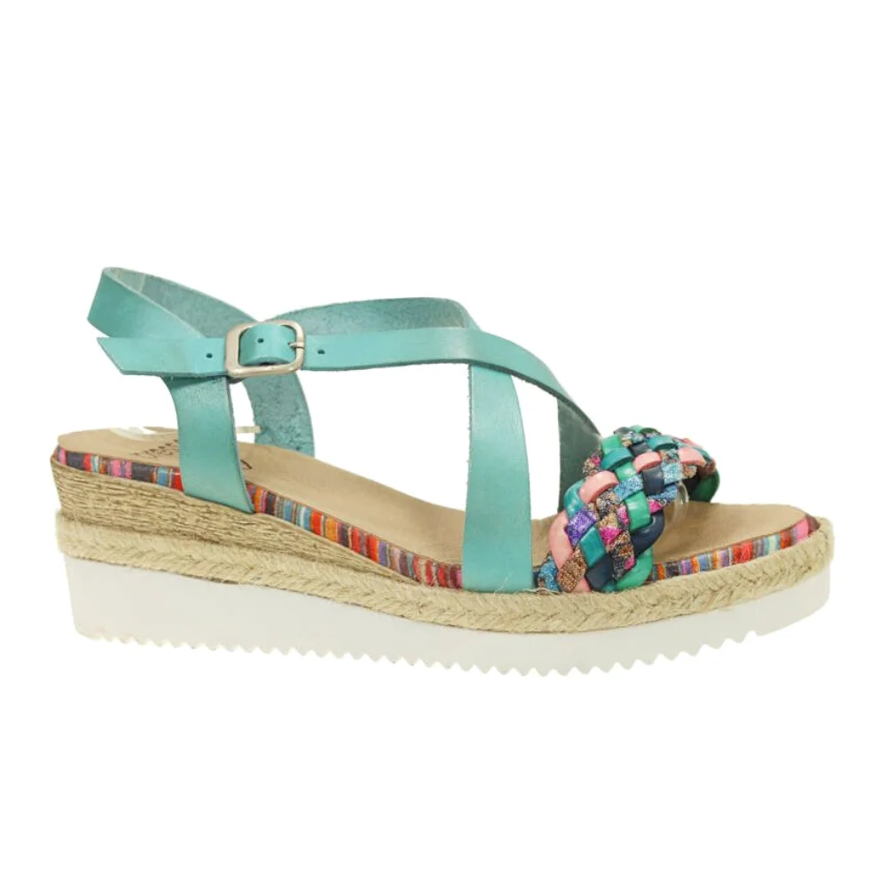 Sandals women's turquoise Presso (Spain) model 4803