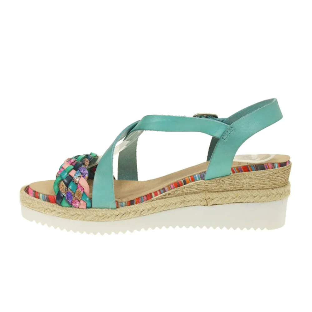Sandals women's turquoise Presso (Spain) model 4803