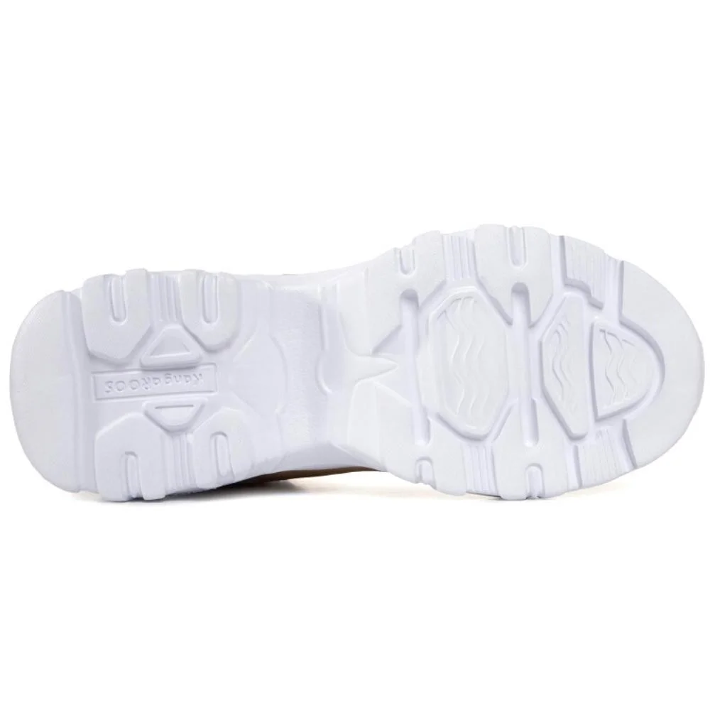 Beige lace-up boots Kangaroos (USA) model 4827