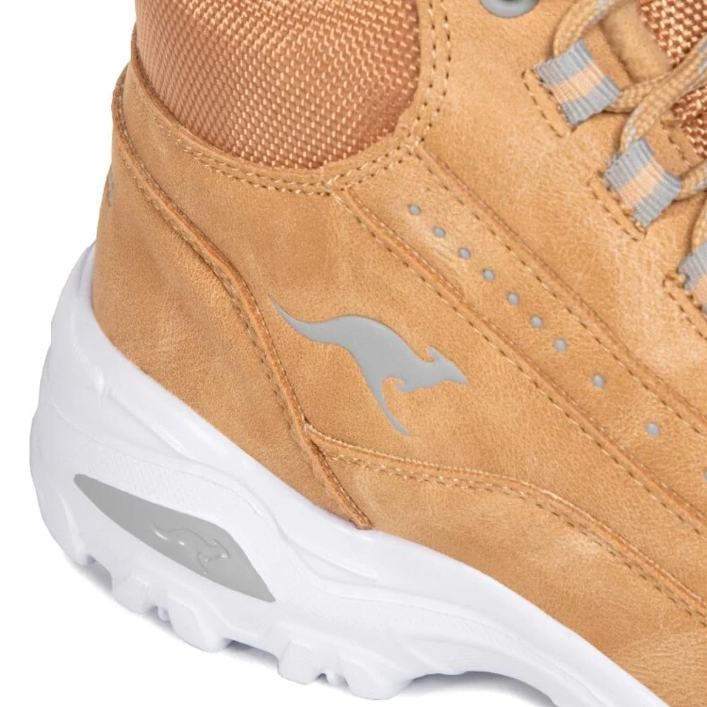 Beige lace-up boots Kangaroos (USA) model 4827