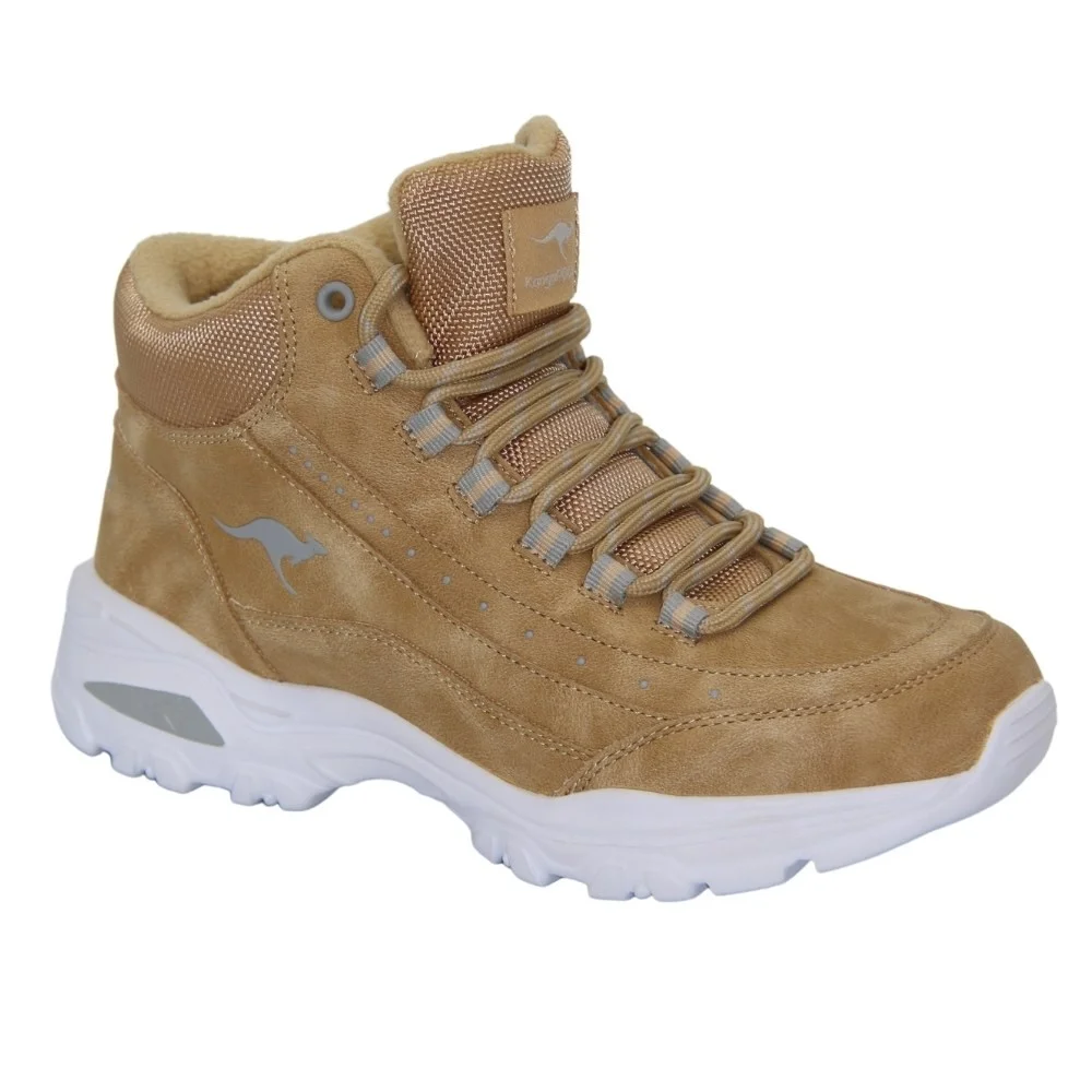 Beige lace-up boots Kangaroos (USA) model 4827