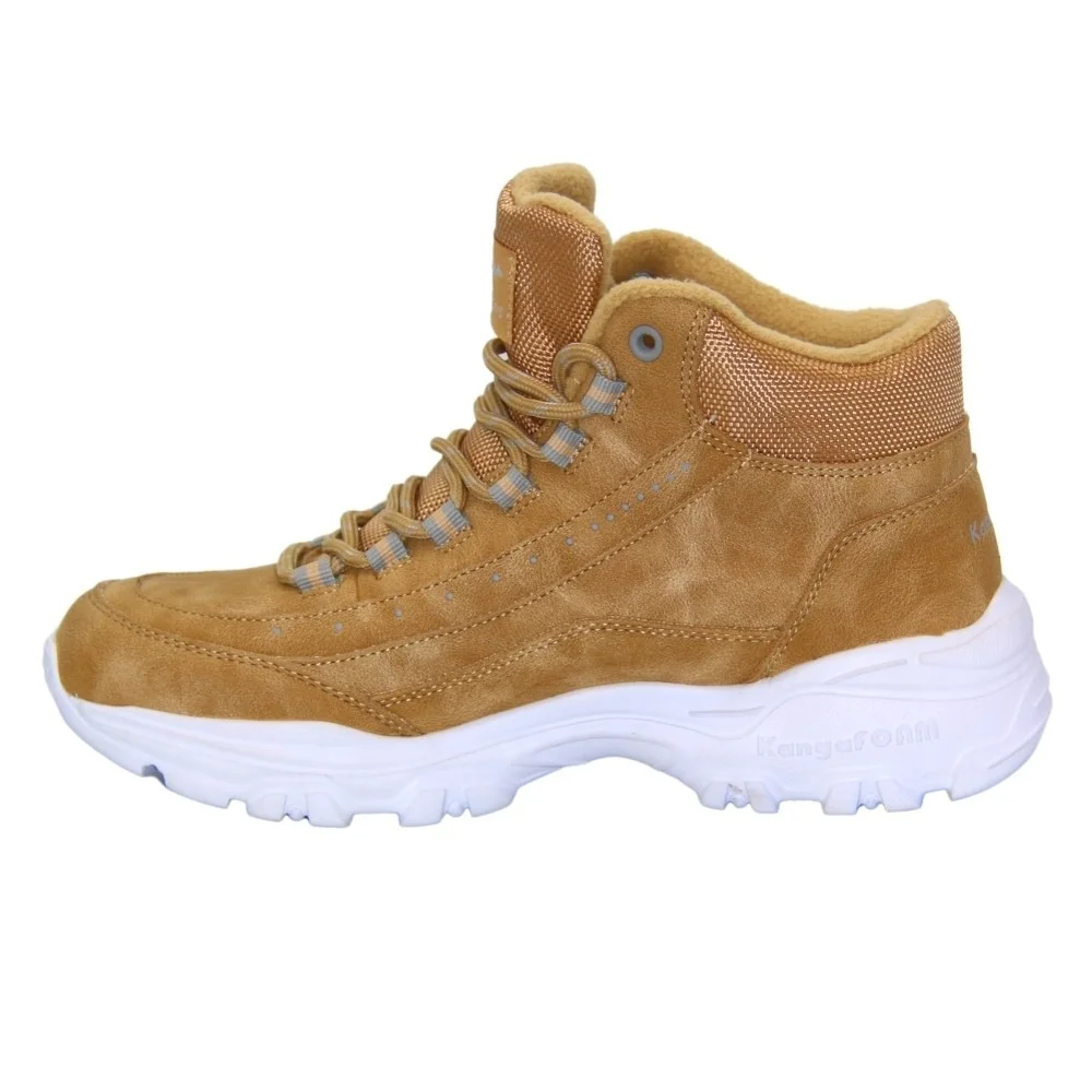 Beige lace-up boots Kangaroos (USA) model 4827