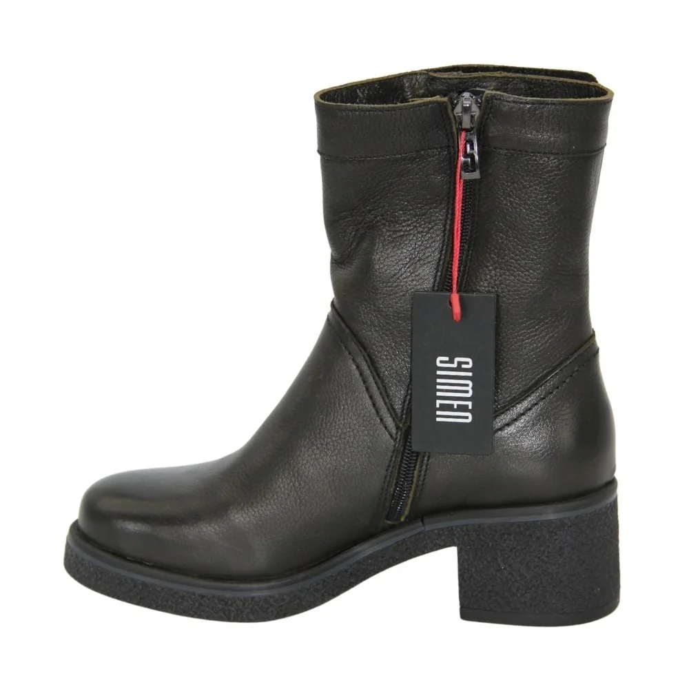 Women's green boots winter SIMEN (Poland) model 4848