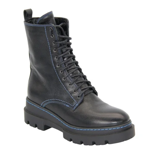 Women's black winter boots Visconi Poland 2700964-343 4860 discounted size 36 in genuine leather with wool insulation from the Polish factory