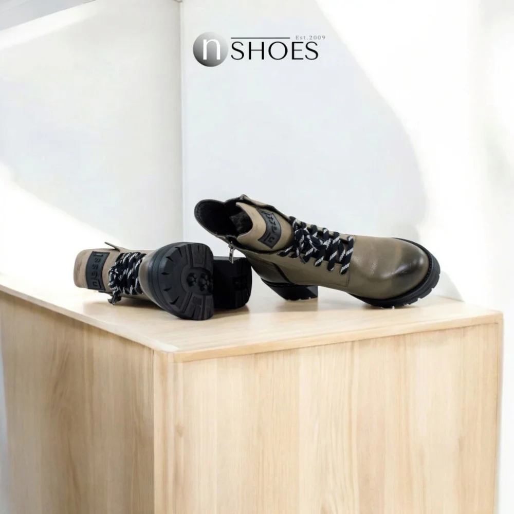 Women’s Mid-Season Leather Boots NESSI 20758 4864