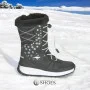 Women’s Black Winter Boots KangaRoos K-Glaze Rtx 18405-000-5002 Jet Black-Silver