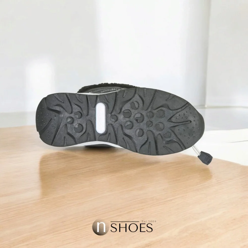 Women’s Black Winter Boots KangaRoos K-Glaze Rtx 18405-000-5002 Jet Black-Silver