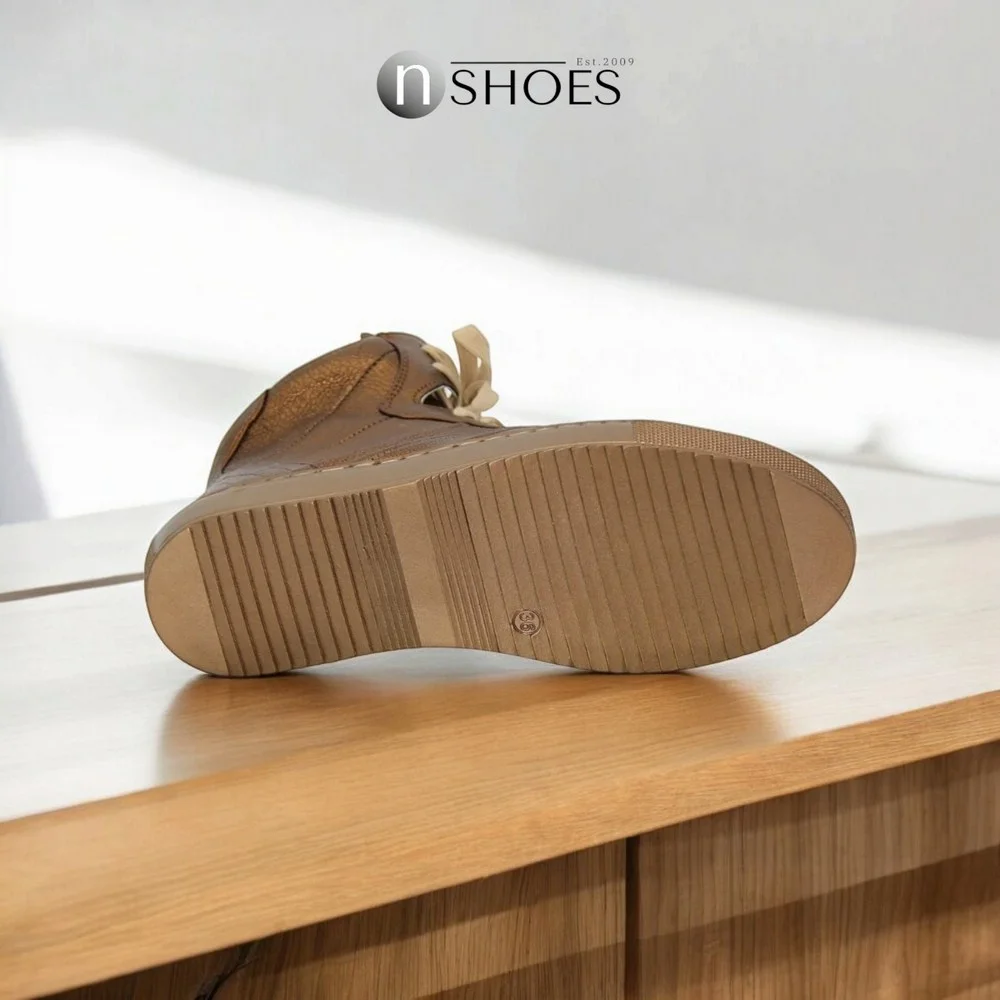 Женские золотистые кожаные ботинки Badura 2740-0000-1 0233