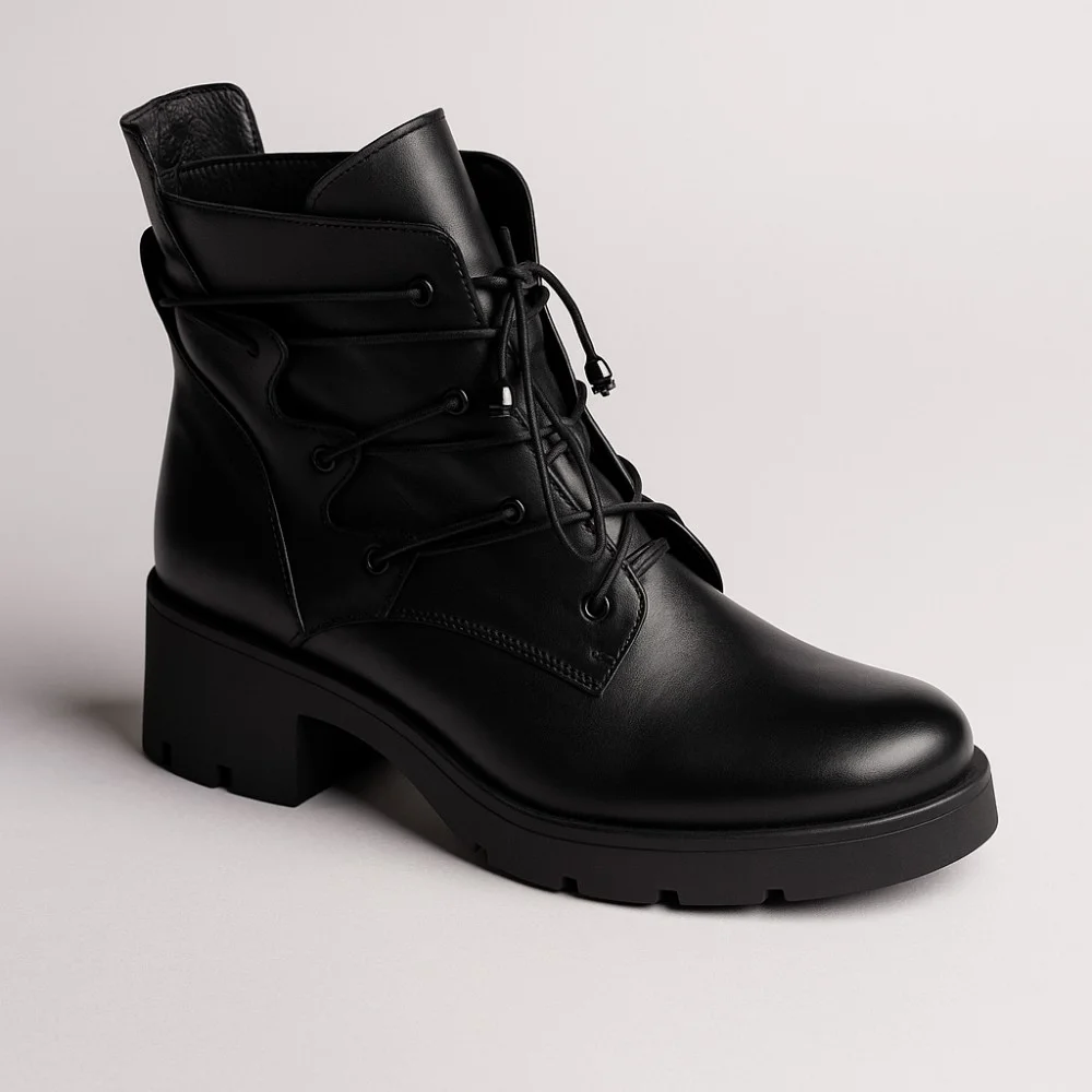 Женские черные демисезонные ботинки Badura 1133-0000-3 модель 4873