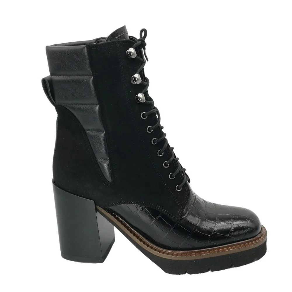 Жіночі чорні демісезонні черевики Visconi 2684365-365 4884