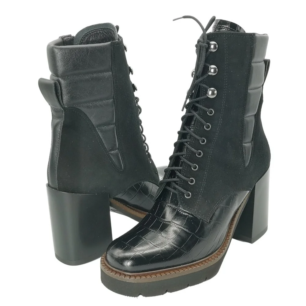 Жіночі чорні демісезонні черевики Visconi 2684365-365 4884