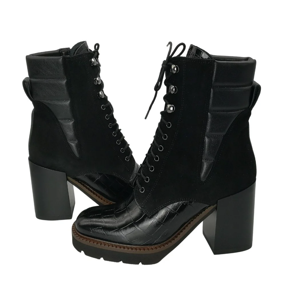 Жіночі чорні демісезонні черевики Visconi 2684365-365 4884