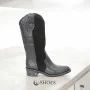 Женские черные сапоги демисезонные Visconi (Польша) модель 4885