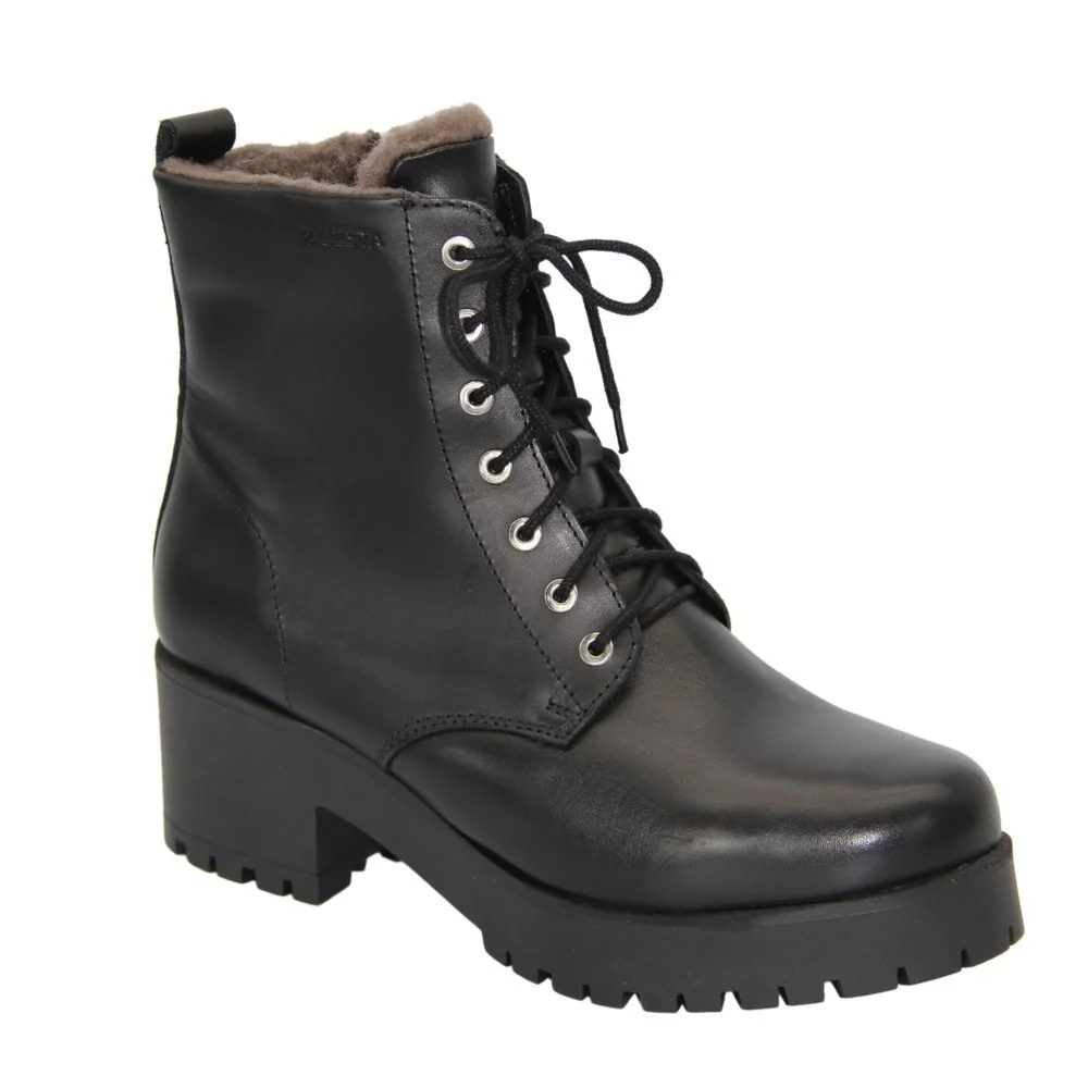 Women's black boots winter LESTA (Poland) model 4889