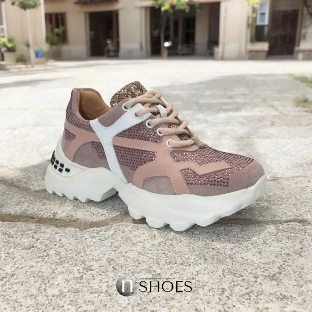 Sneakers women's pink Lottini (Turkey) model 4930