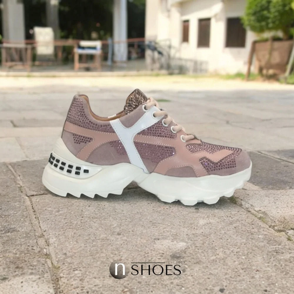 Sneakers women's pink Lottini (Turkey) model 4930