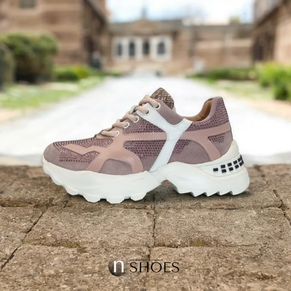 Sneakers women's pink Lottini (Turkey) model 4930