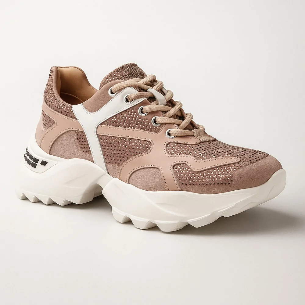 Sneakers women's pink Lottini (Turkey) model 4930