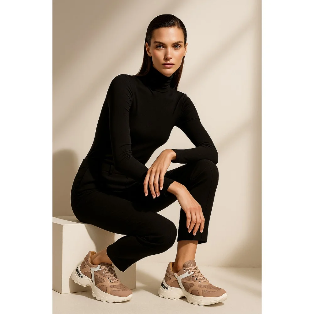 Sneakers women's pink Lottini (Turkey) model 4930