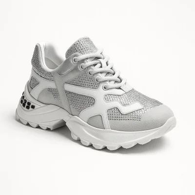 Women's sneakers white Lottini Türkiye 41-4775-44T-02-10-1011 4931 made of genuine leather