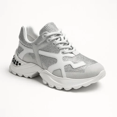 Women's sneakers white Lottini Türkiye 41-4775-44T-02-10-1011 4931 made of genuine leather