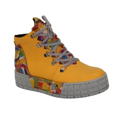Women's yellow boots Simen Poland 4243a-gelb 5078