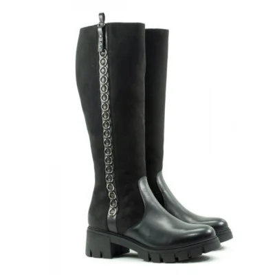 Women's black boots Simen Poland 4299a-czarny 5084