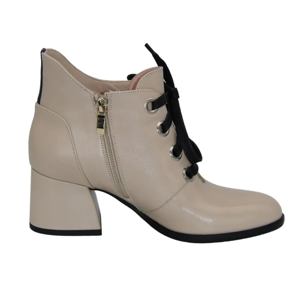 Жіночі бежеві ботильйони демісезонні Best but (Польща) модель 5087