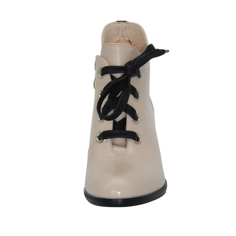 Жіночі бежеві ботильйони демісезонні Best but (Польща) модель 5087