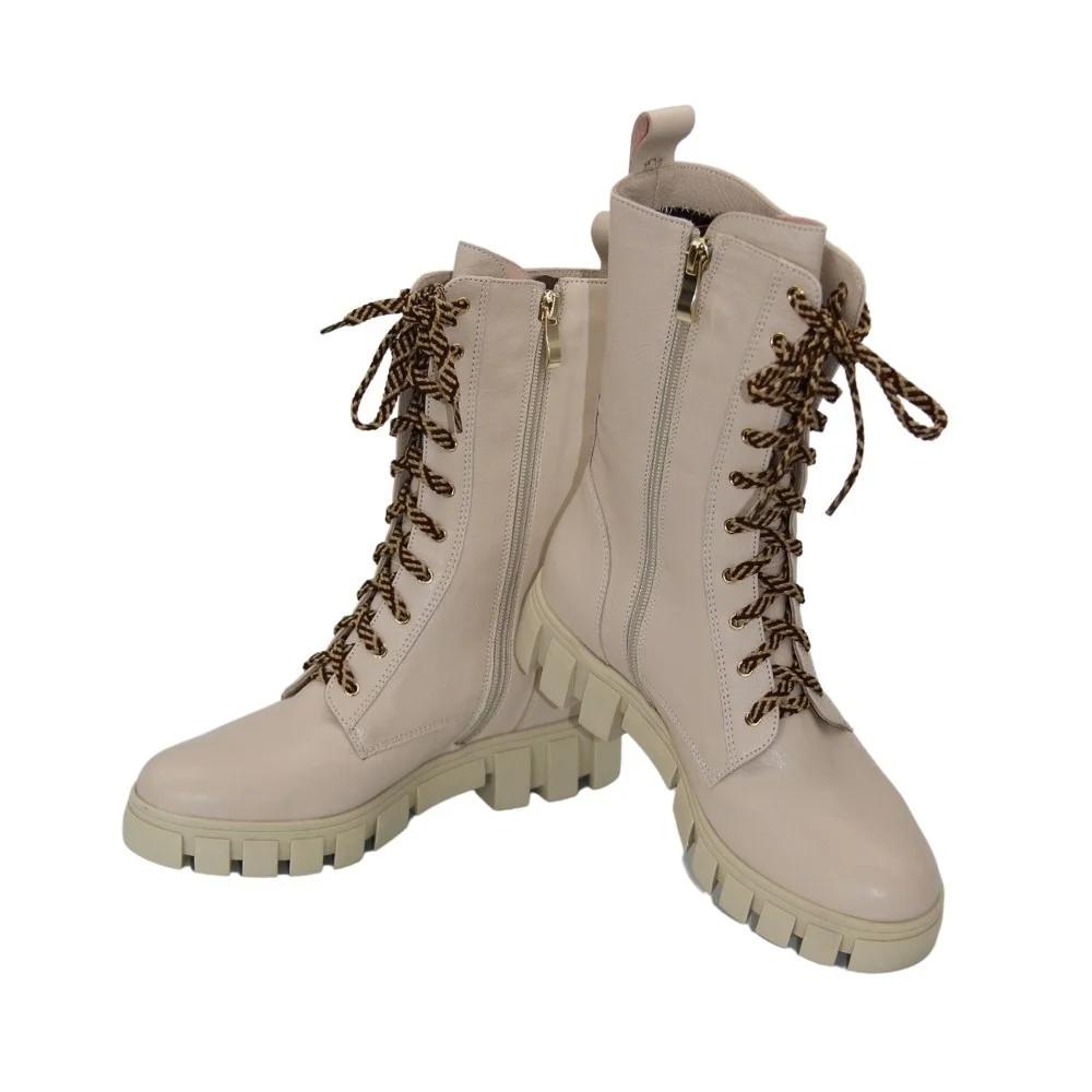 Жіночі бежеві півчобітки демісезонні Best but (Польща) модель 5090