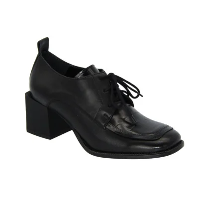 Women's black shoes Bellum Poland c-1710 5094