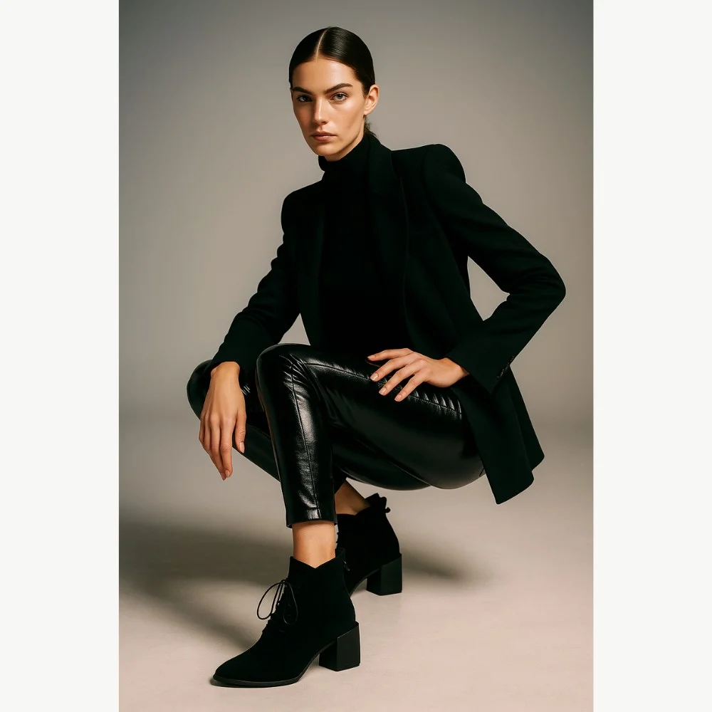 Women's Black Boots Bellum b-1305-filc 5096