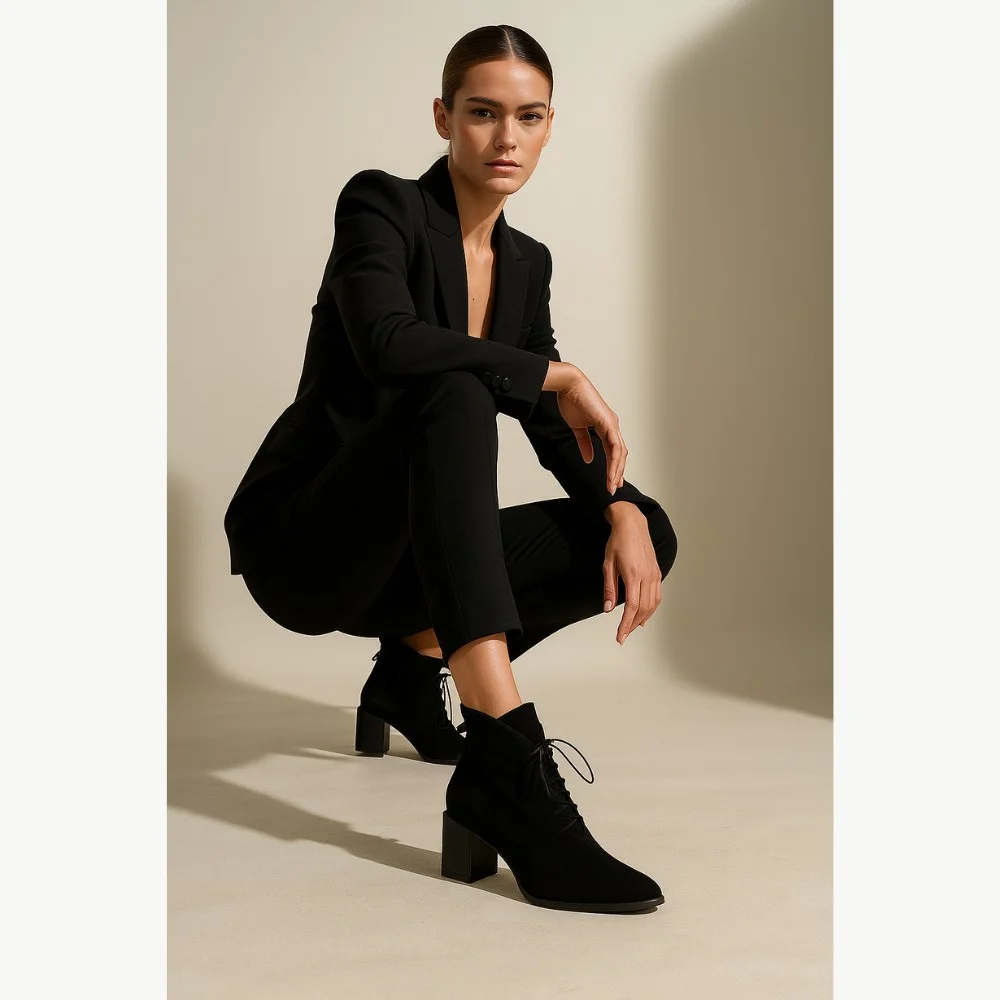 Women's Black Boots Bellum b-1305-filc 5096