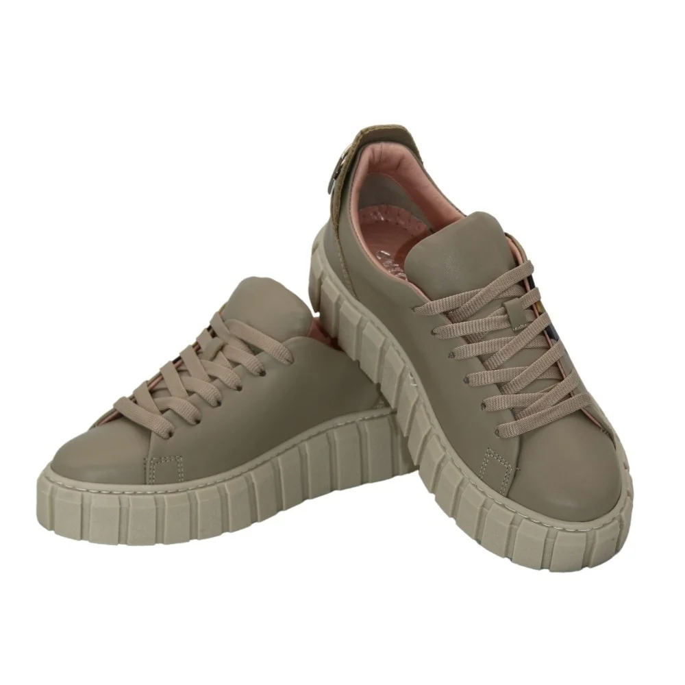 Women's beige sneakers Evromoda (Turkey) model 5100