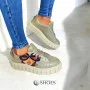 Women's beige sneakers Evromoda (Turkey) model 5100