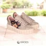 Women's beige sneakers Evromoda (Turkey) model 5100