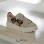 Women's beige sneakers Evromoda (Turkey) model 5100