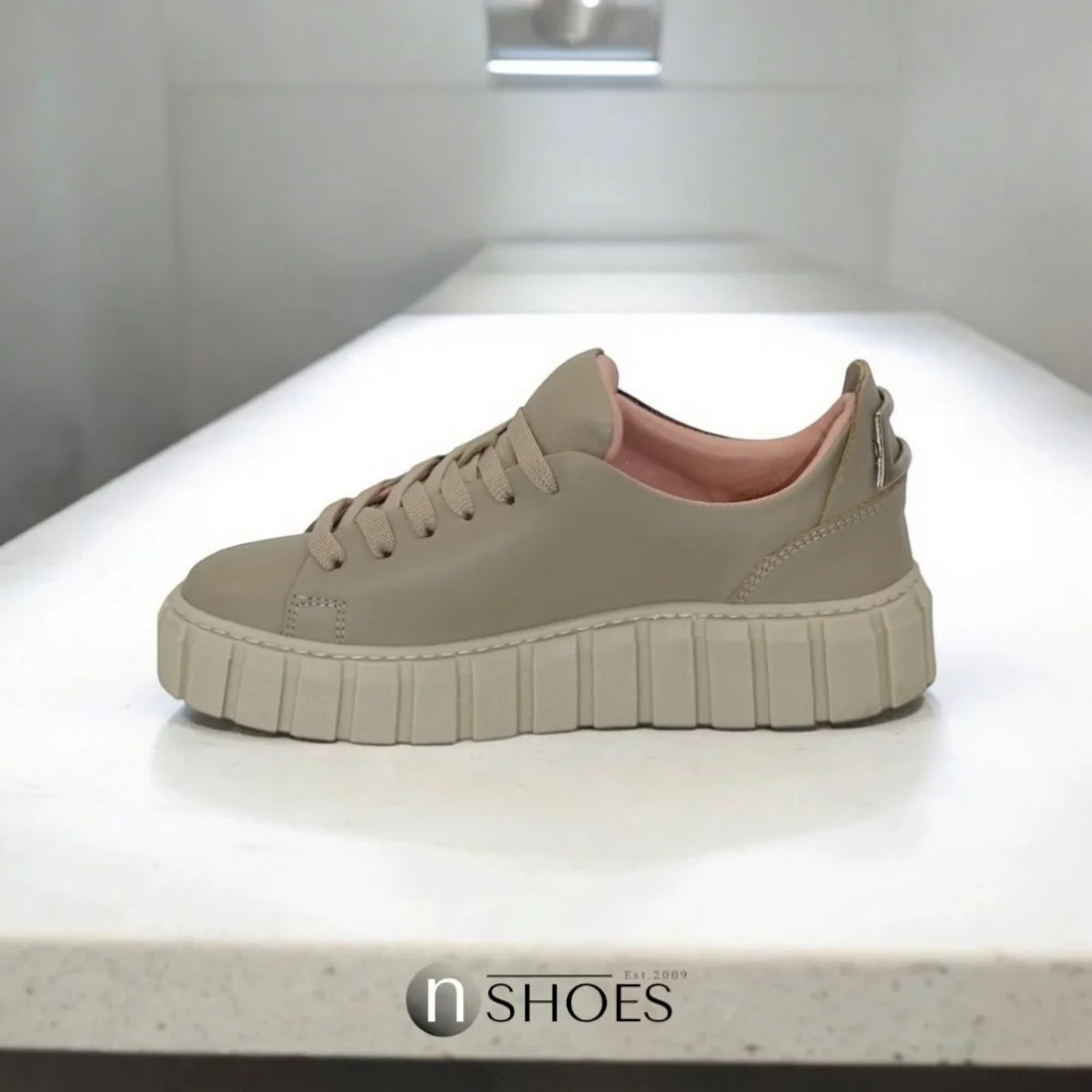 Women's beige sneakers Evromoda (Turkey) model 5100