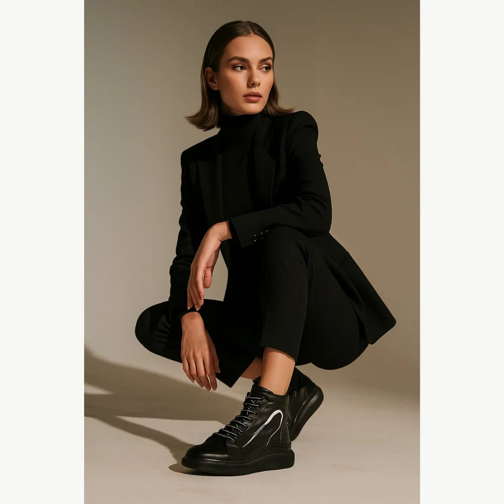 Women's Leather Boots Evromoda 375-705-sa 5101