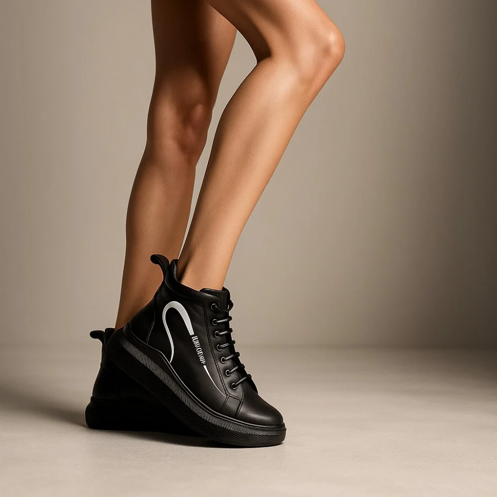 Women's Leather Boots Evromoda 375-705-sa 5101