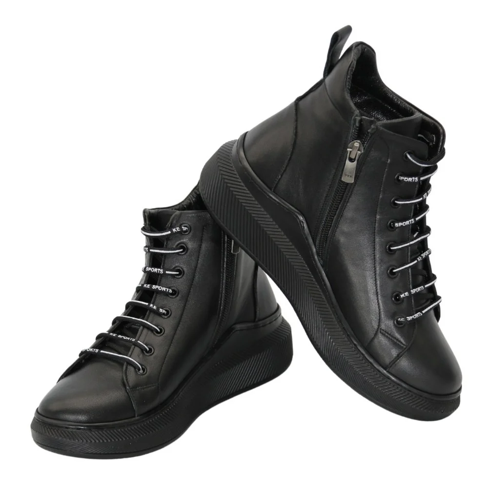 Women's Leather Boots Evromoda 375-705-sa 5101