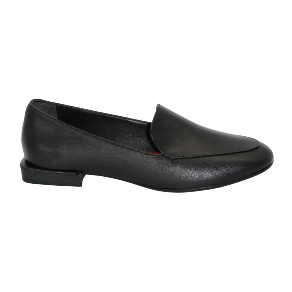 Women's black shoes loafers Evromoda (Turkey) model 5104