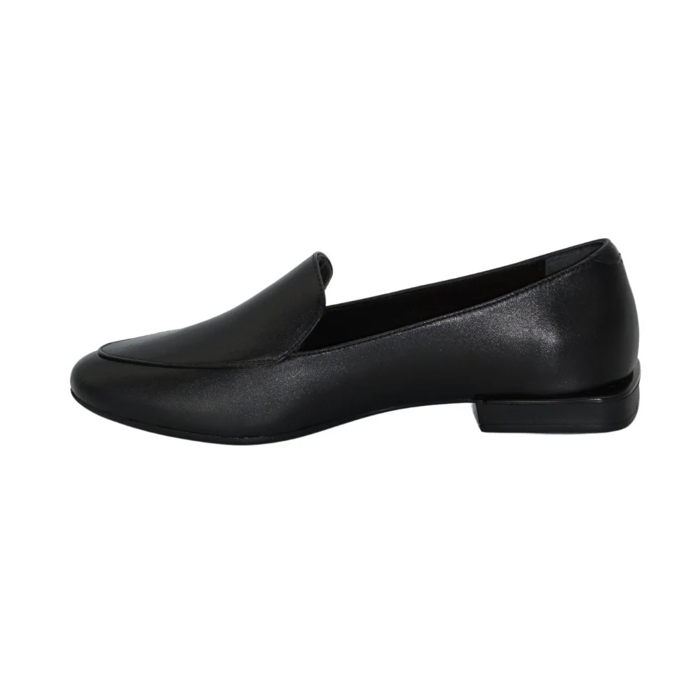 Women's black shoes loafers Evromoda (Turkey) model 5104