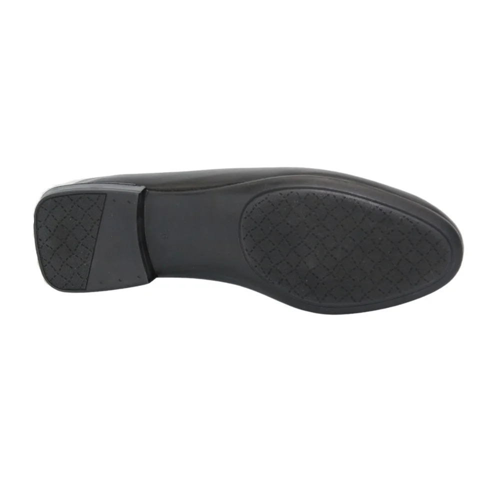 Women's black shoes loafers Evromoda (Turkey) model 5104