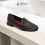 Women's black shoes loafers Evromoda (Turkey) model 5104
