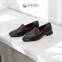 Women's black shoes loafers Evromoda (Turkey) model 5104