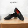Women's black shoes loafers Evromoda (Turkey) model 5104