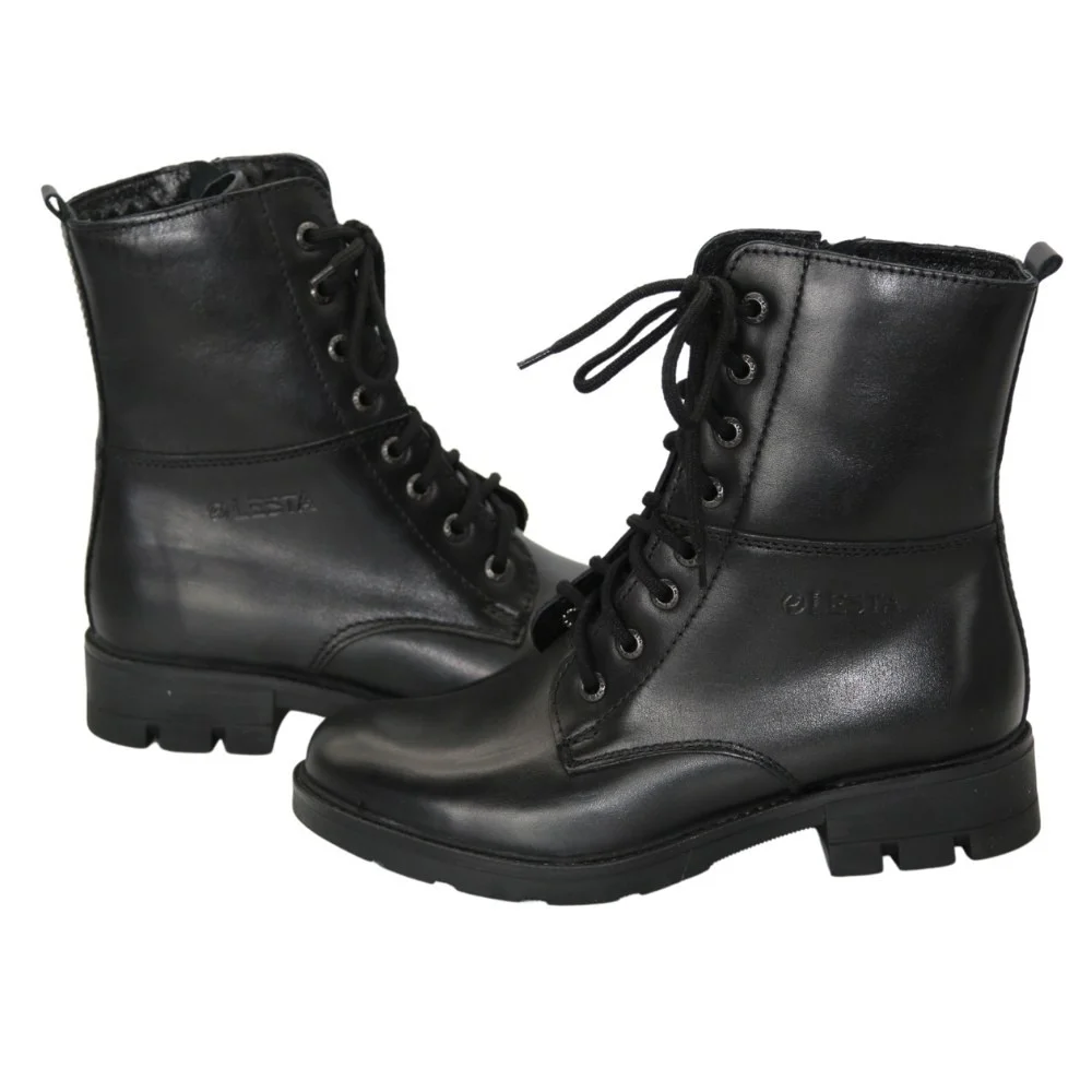 Женские черные ботинки Lesta (Польша) арт 191-6477-7-1048 модель 5118