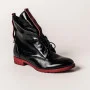 Women's black low-cut ankle boots Flisalla (Poland) model 5139